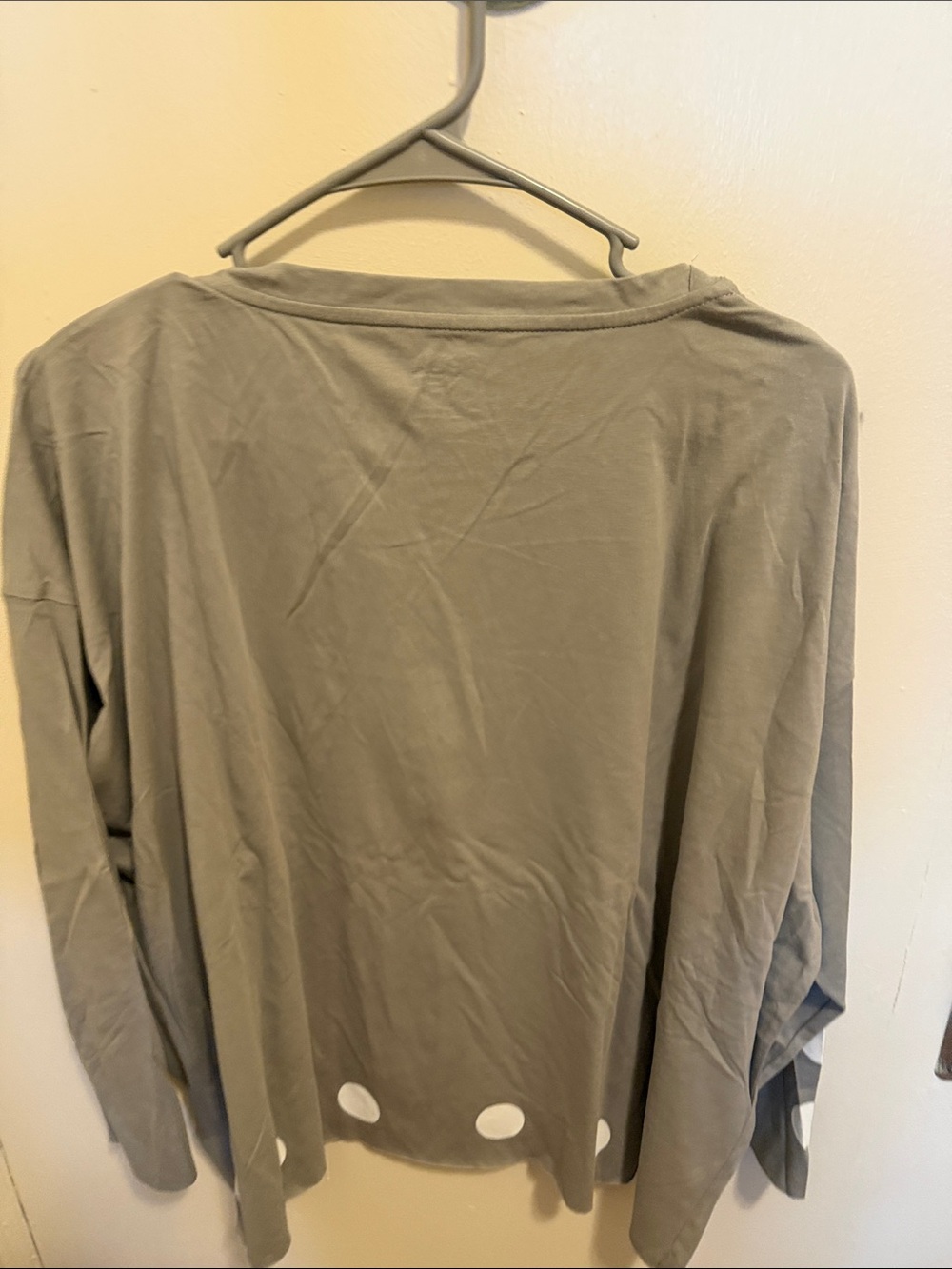 Planet Grey Long-Sleeve Tee with White Dot Accents - Picture 3 of 3